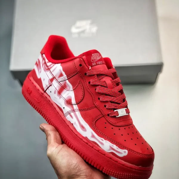 [CUSTOM] Nike Air Force 1 'Red Skeleton'